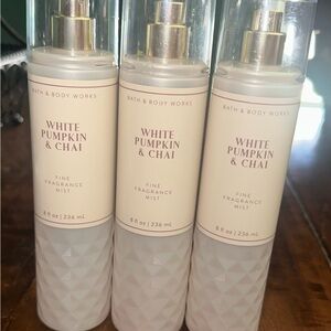 Bath & Body Works White Pumpkin & Chai Mist - Cream Elegance